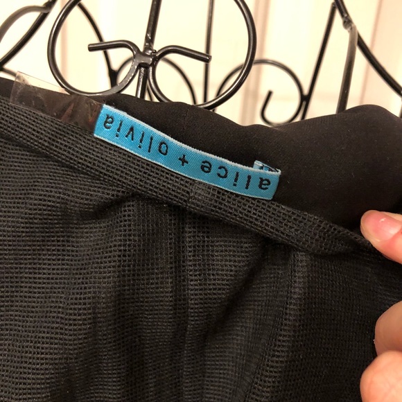 ALICE + OLIVIA black rhinestone vest - Picture 3 of 4